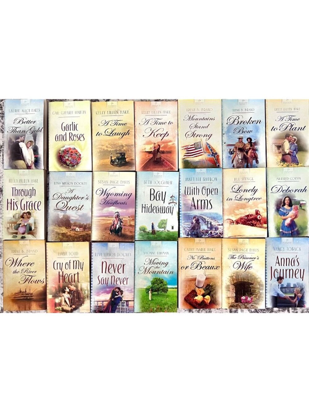 Love Inspired Heartsong Presents Lot of 21 Christian Romance Paperbacks Books